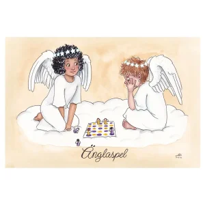 Julkort  – Änglaspel